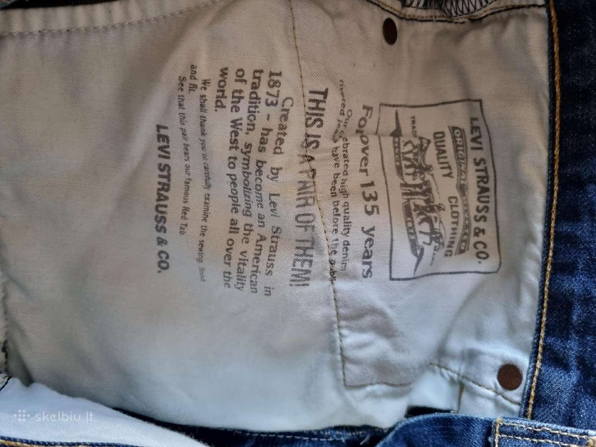 Džinsai Levi Strauss W33 L32 - nuotraukos Nr. 10