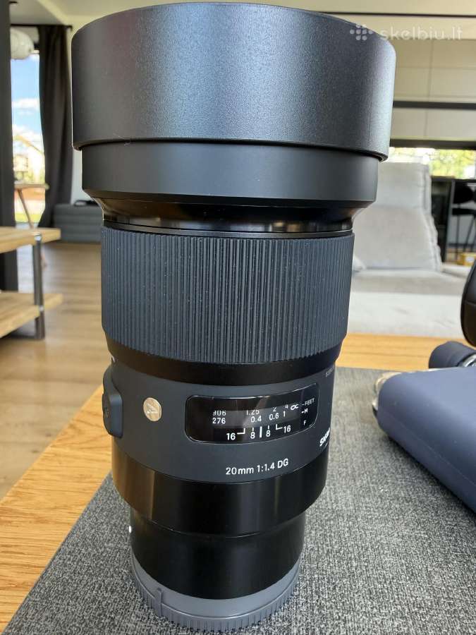 Sigma 20mm 1.4 Dg. Sony E-mount. - nuotraukos Nr. 3