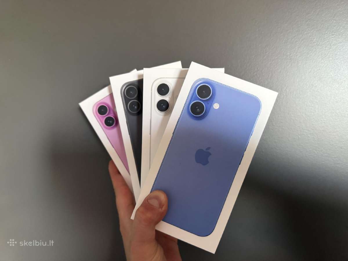 Nauji iPhone 16 128gb keliu spalvu