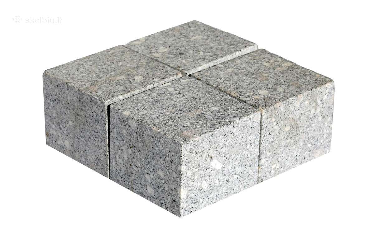 Granitinės trinkelės G375 (pjautos) 10x10x8 cm