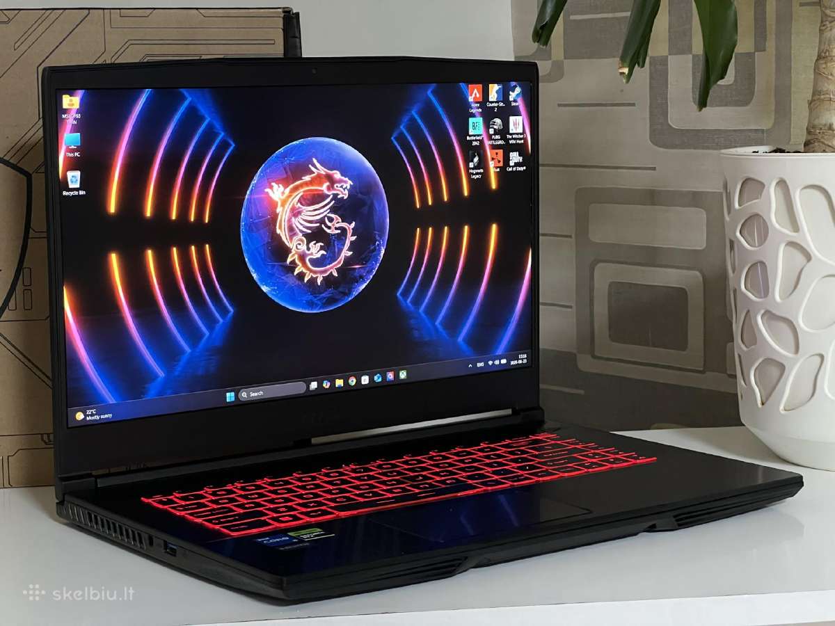 Parduodamas Msi Gf63 su Rtx 4050, I5-12k, 144hz. - nuotraukos Nr. 2