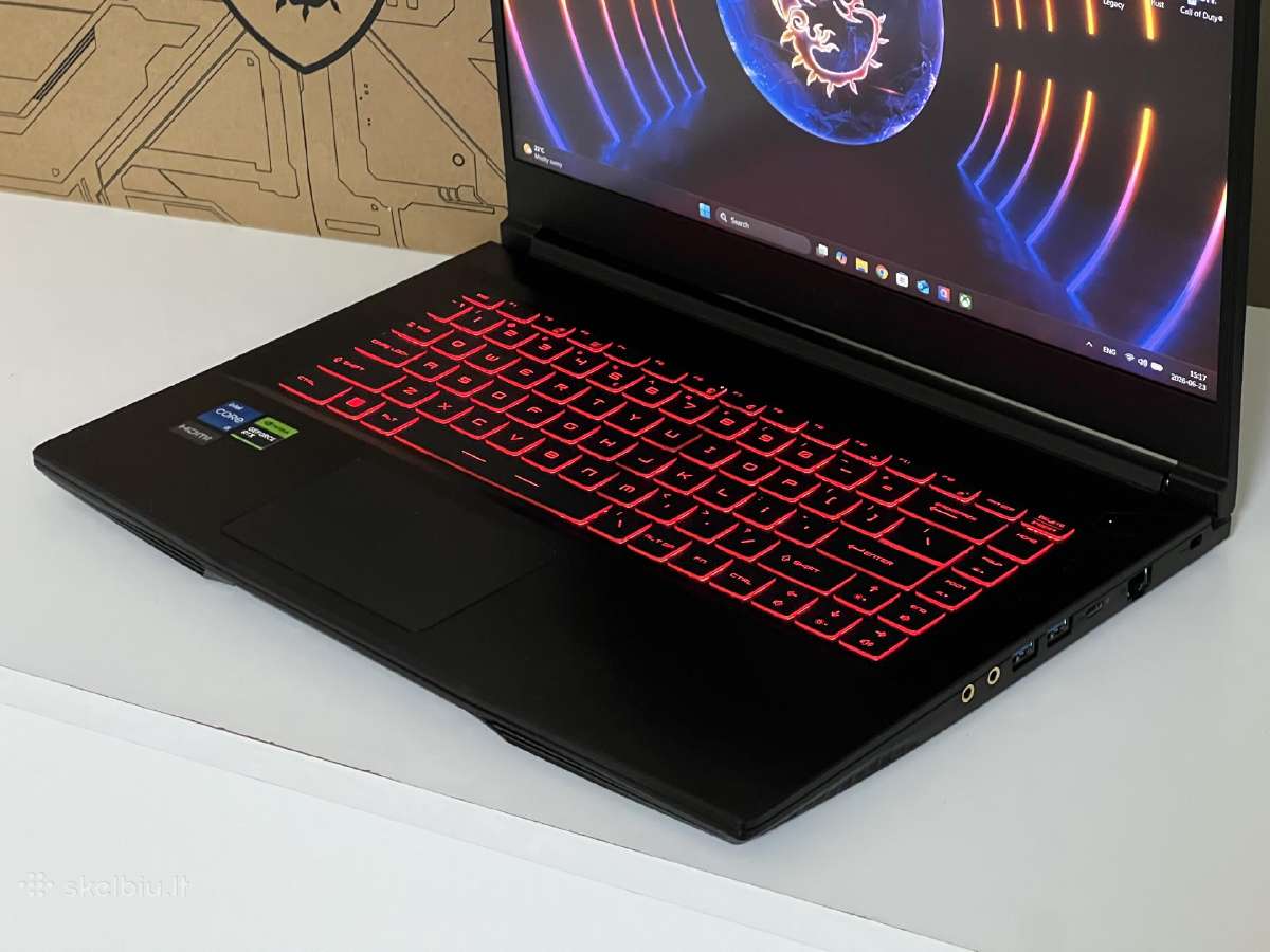 Parduodamas Msi Gf63 su Rtx 4050, I5-12k, 144hz. - nuotraukos Nr. 4