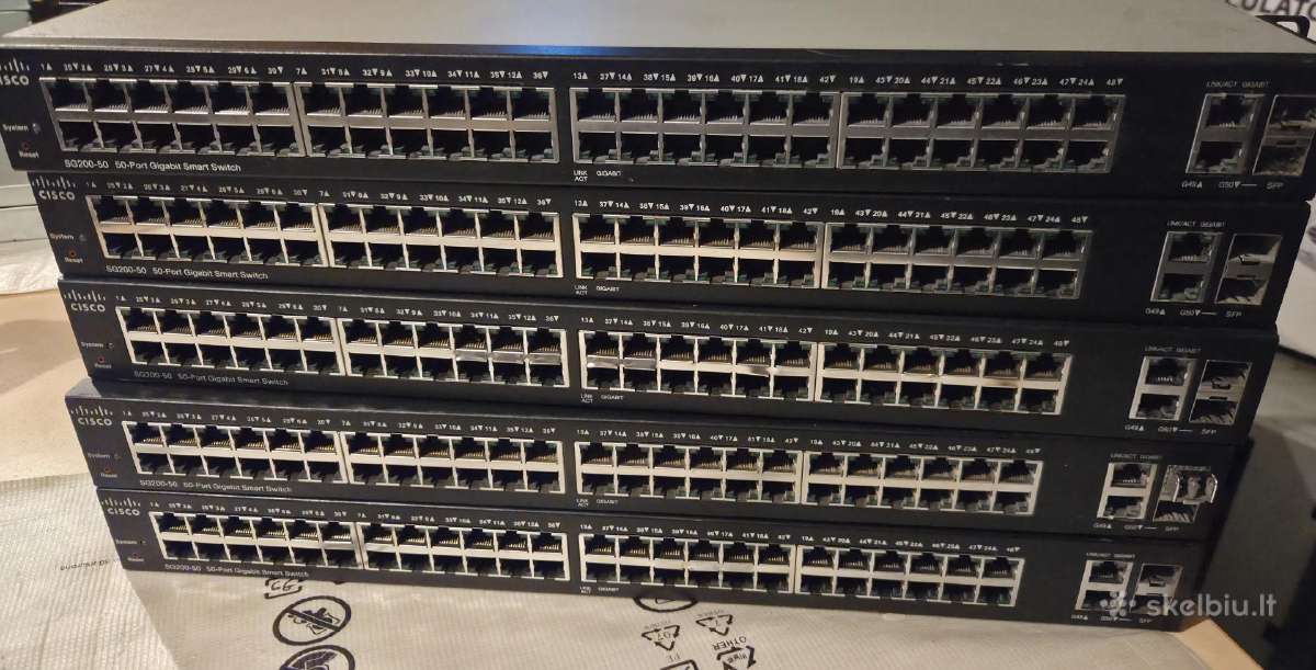 Cisco 50-port Gigabit Smart Switch Sg200-50