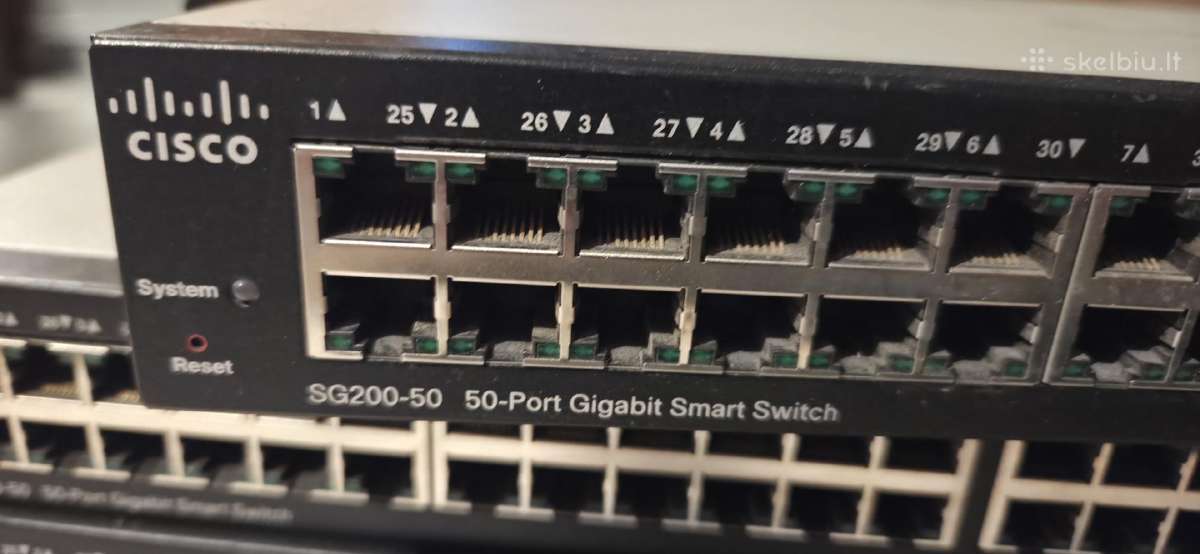 Cisco Cbs350-48p-4x V03 48port Poe managed switch - nuotraukos Nr. 7
