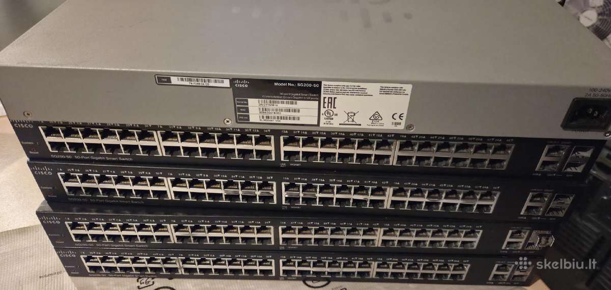 Cisco Cbs350-48p-4x V03 48port Poe managed switch - nuotraukos Nr. 8
