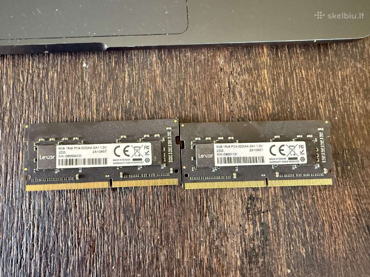 Nešiojamo kompiuterio atmintis Lexar2x8 GB Ddr4