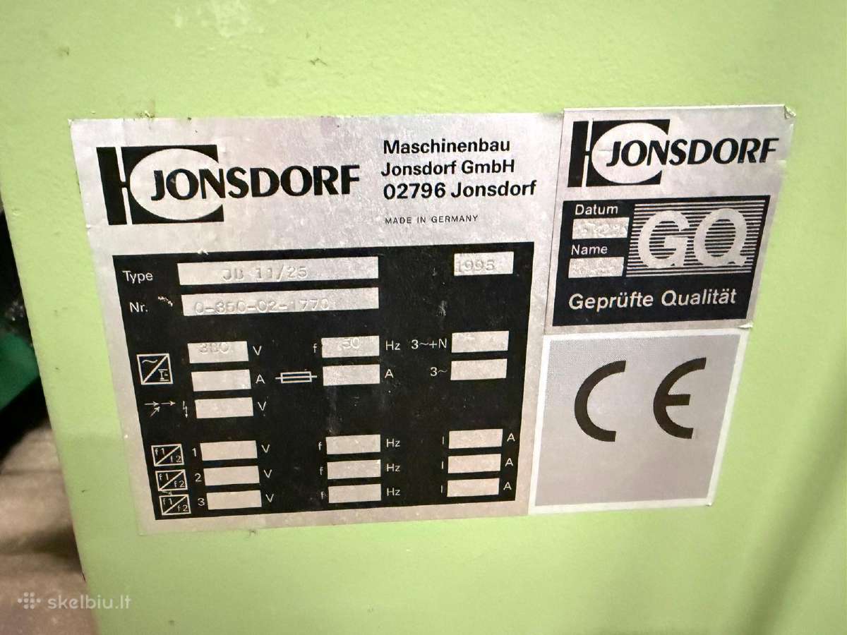 Baldų apdirbimo staklės Jonsdorf Jb11/25 (med-35) - nuotraukos Nr. 4