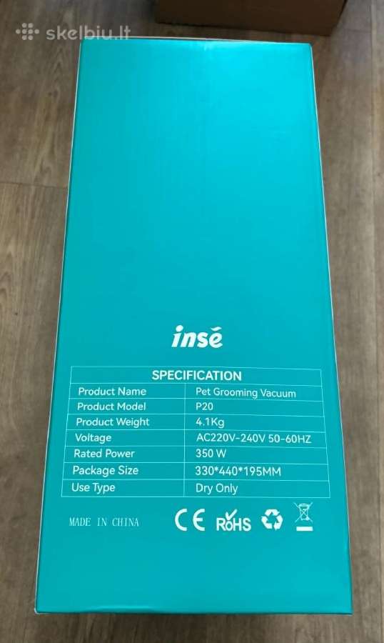 Dulkių siurblys Pet grooming Vacuum Inse P20 - nuotraukos Nr. 4