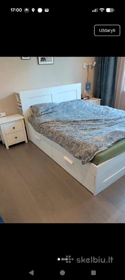 Ikea brimnes lova su Lono čiuziniu 160x200