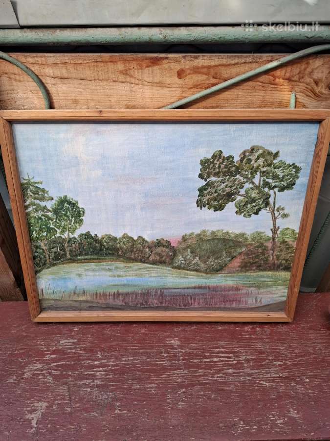 Išskirtinis dvipusis paveikslas (63x48 cm) – vinta
