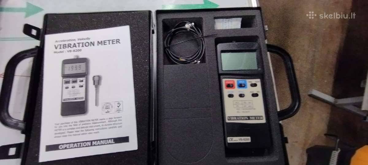 Vibracijų matuoklis Vb-8200 (med-20) - nuotraukos Nr. 2