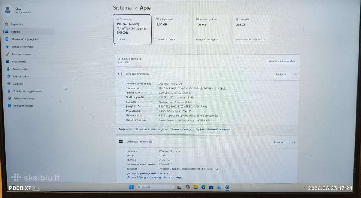 Keletas Dell nešiojamų kompiuterių