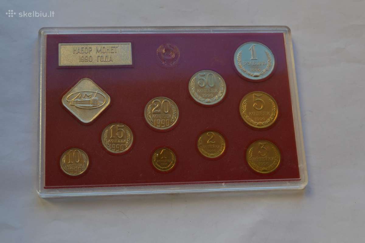 1990 m.monetu rinkinys Unc