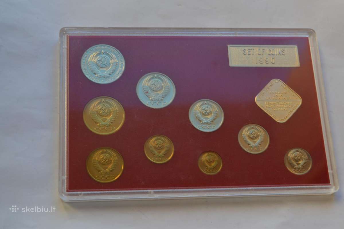 1990 m.monetu rinkinys Unc - nuotraukos Nr. 2