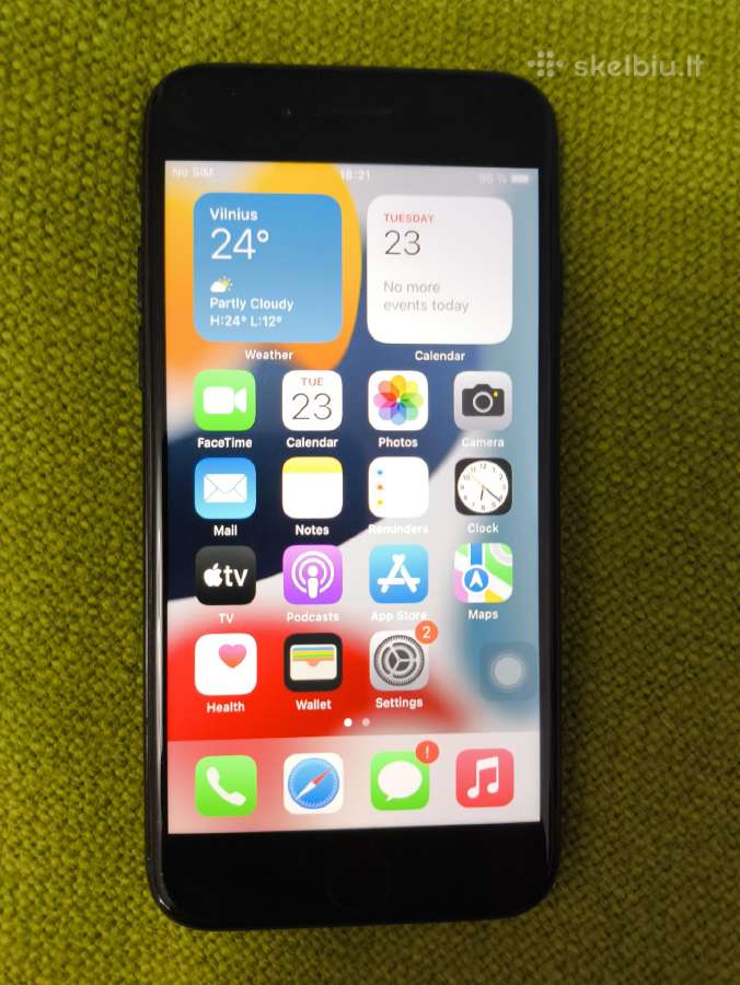iPhone 7 Jet Black (Blizgus) Baterija 97% Atri