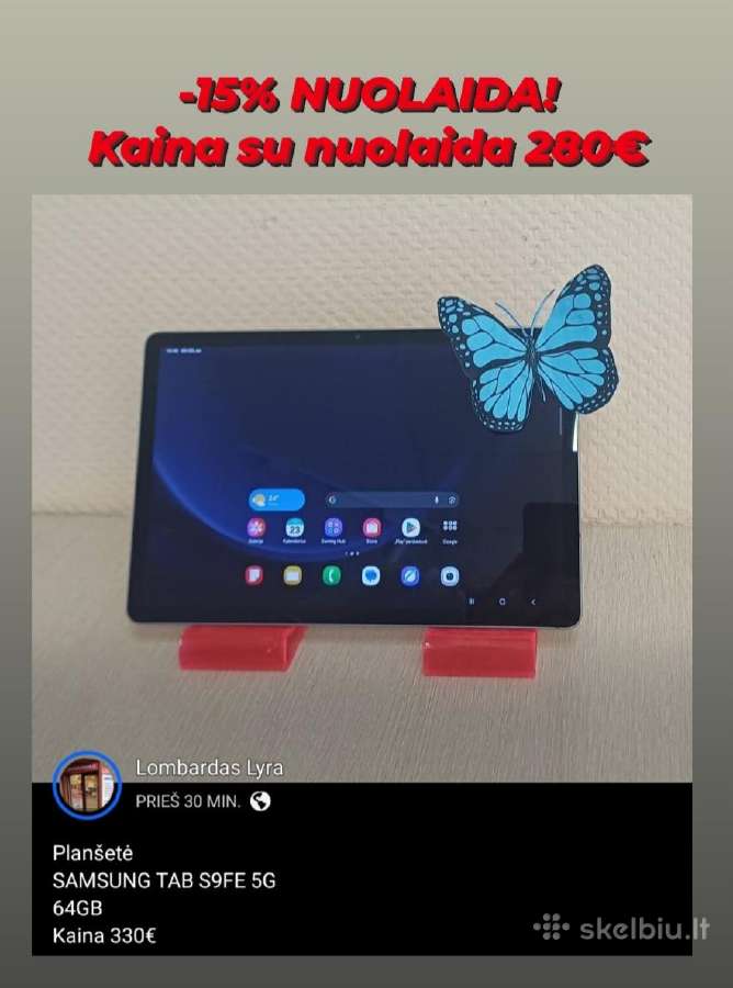 Planšetė Samsung Tab S9fe