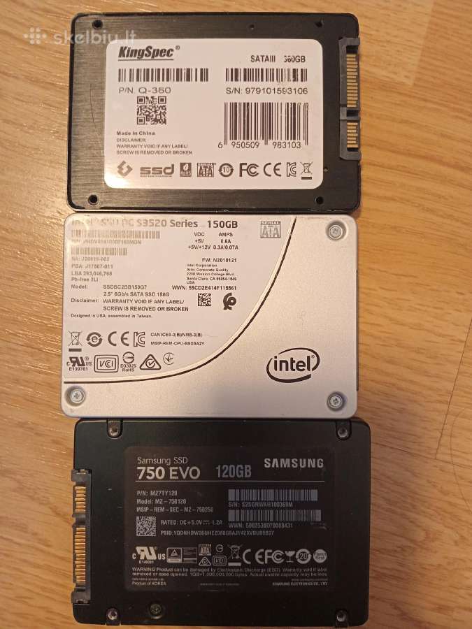SSD ir HDD Kietas Diskas