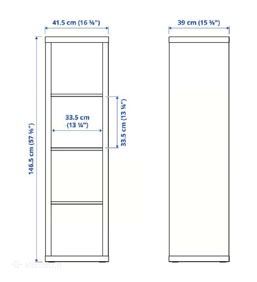 Ikea Kallax 4x1 - nuotraukos Nr. 5