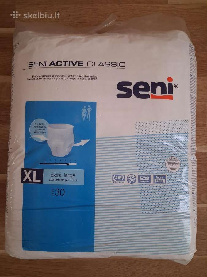 Seni Active Classic XL dydžio sauskelnės