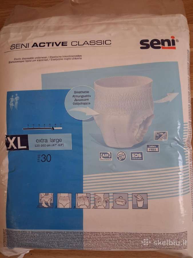 Seni Active Classic XL dydžio sauskelnės - nuotraukos Nr. 2