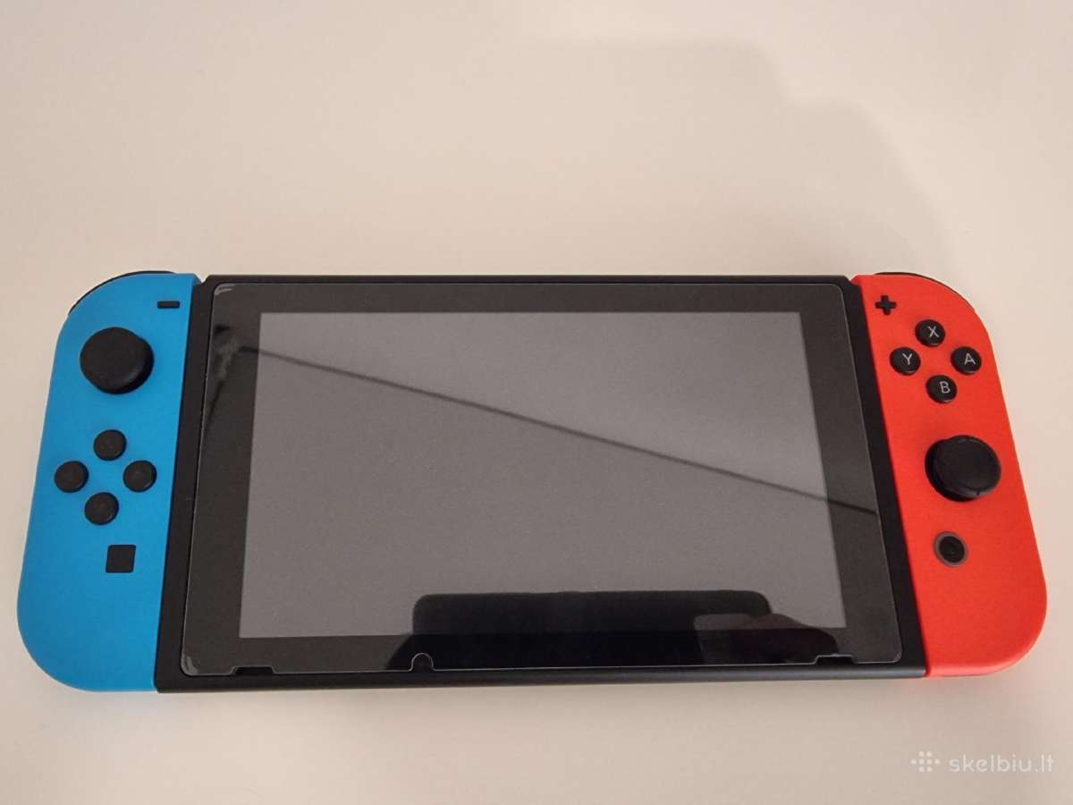 Nintendo Switch V2 (32gb, Neon Red & Blue) - nuotraukos Nr. 4