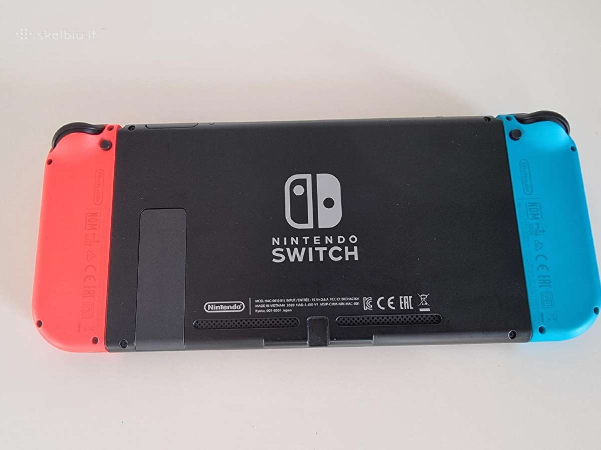 Nintendo Switch V2 (32gb, Neon Red & Blue) - nuotraukos Nr. 5