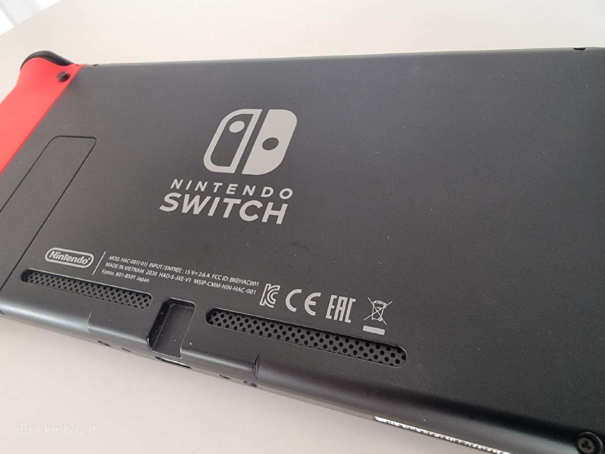 Nintendo Switch V2 (32gb, Neon Red & Blue) - nuotraukos Nr. 6