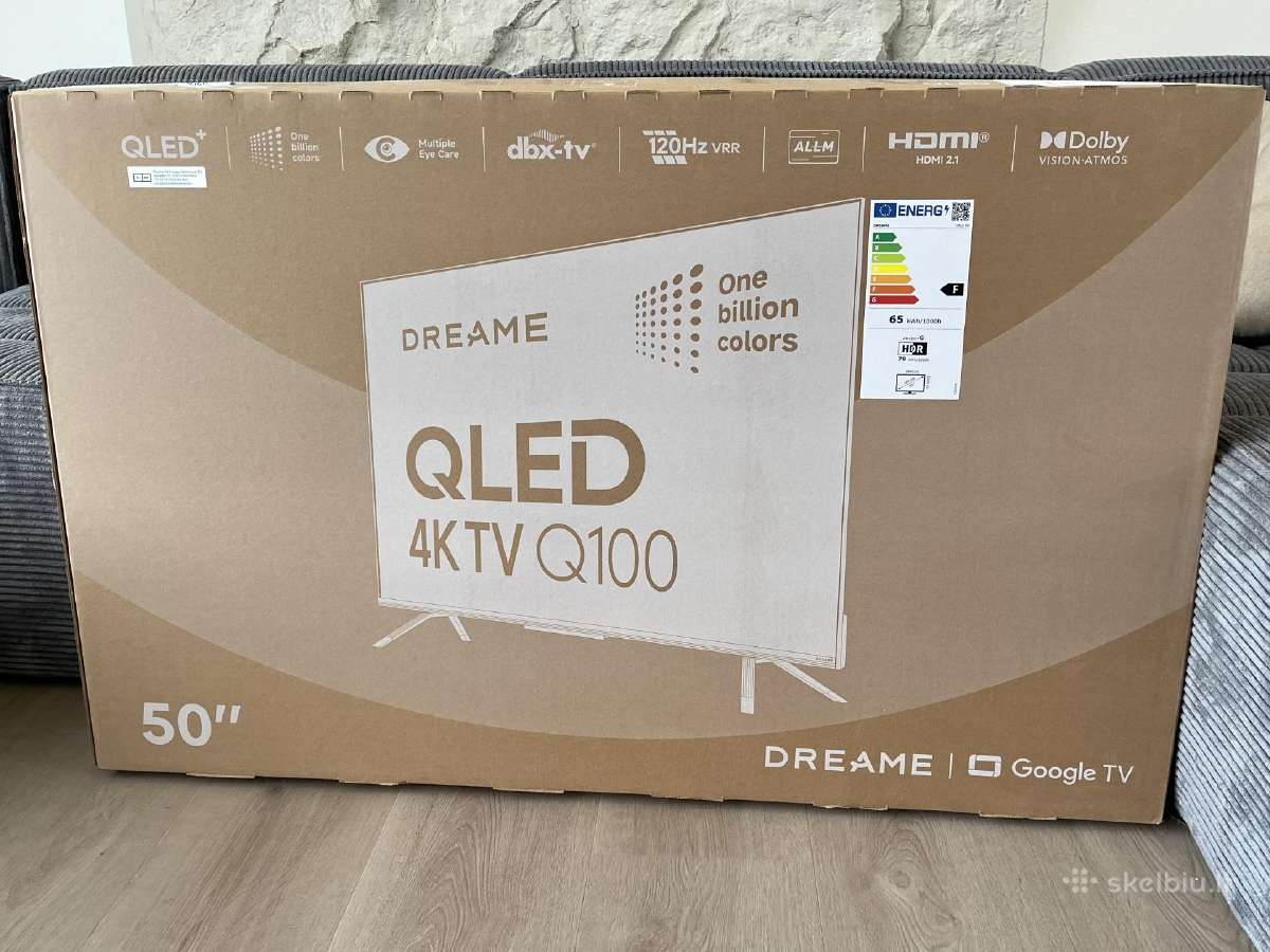 Naujas Qled 4k Televizorius Dreame 50