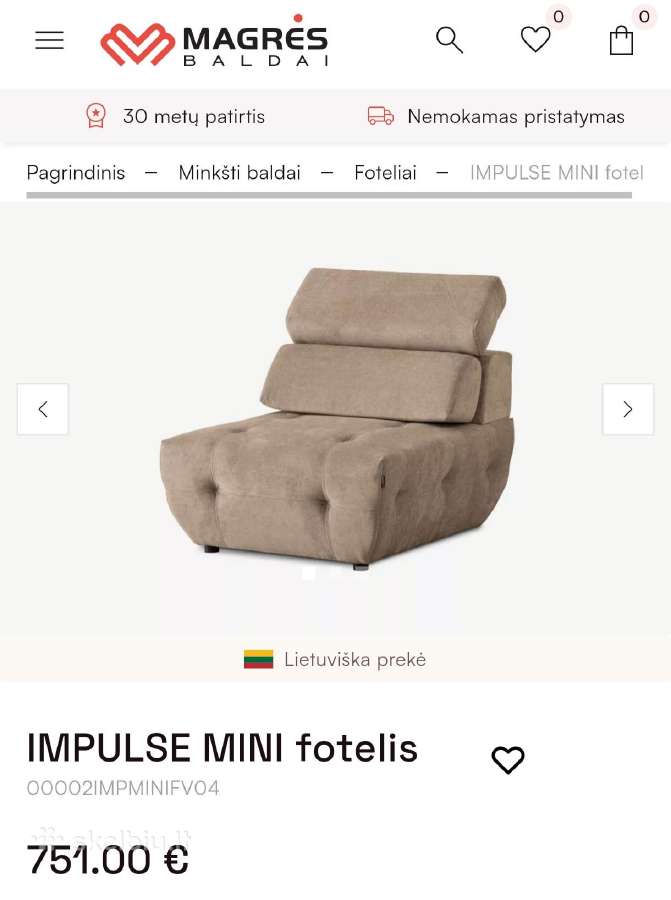 Fotelis - nuotraukos Nr. 3