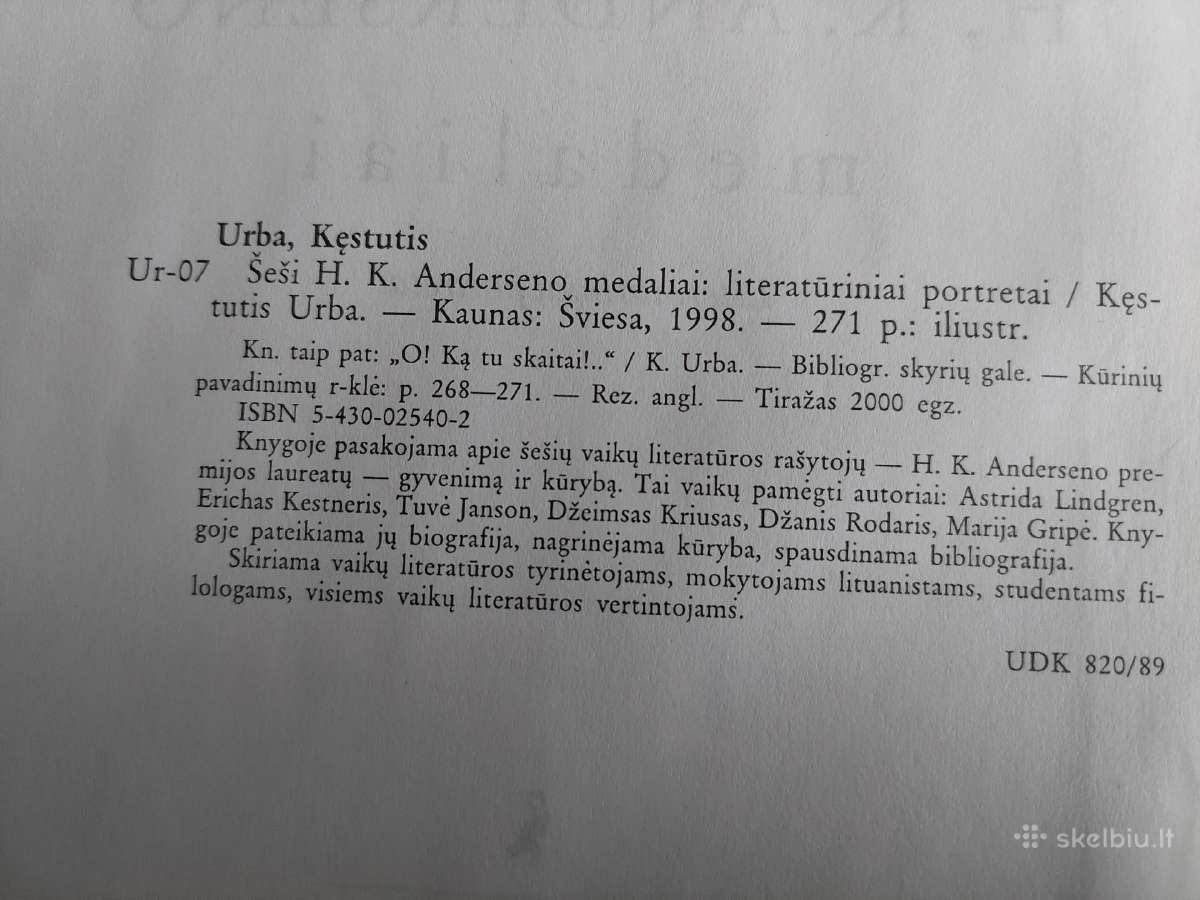 Šeši H. K. Anderseno medaliai - nuotraukos Nr. 3