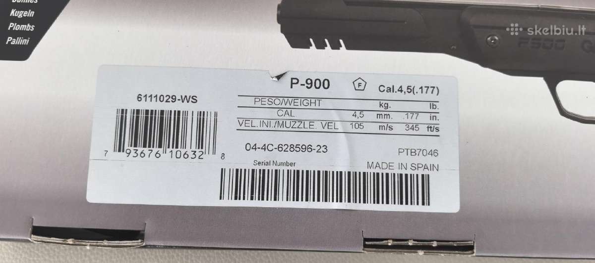 Pistoletas gamo p900 - nuotraukos Nr. 2
