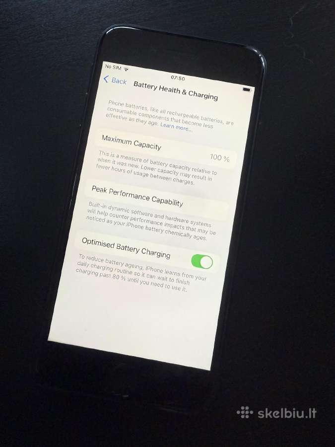iPhone Se 2022 64gb black - nuotraukos Nr. 2