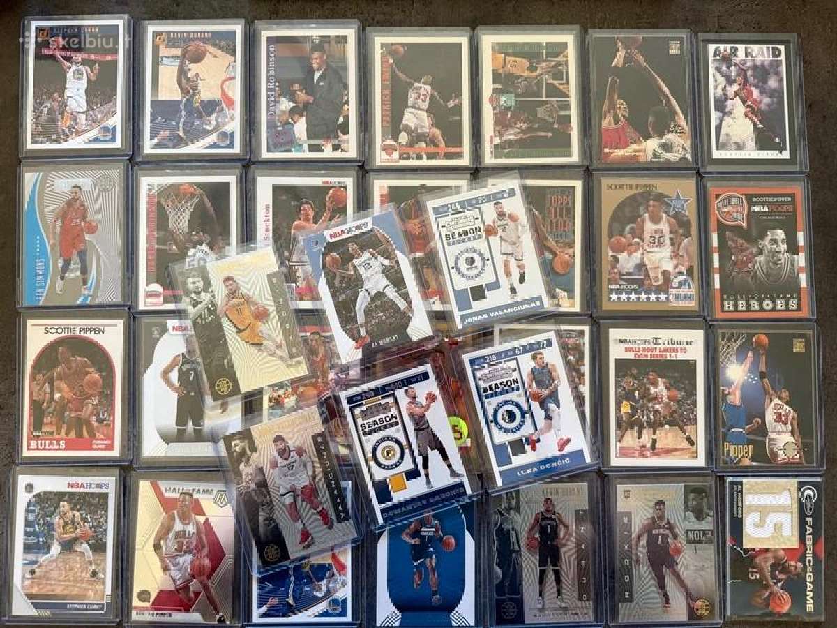 Nba kolekcinės krepšinio kortelės rinkinys 34vnt