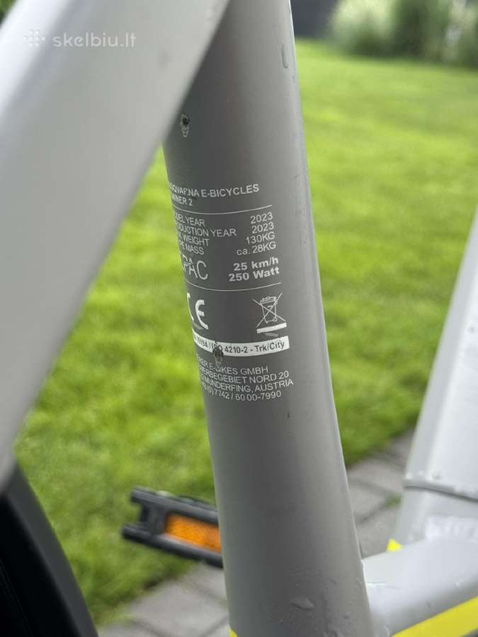 Elektrinis dviratis Husqvarna Towner 2 - nuotraukos Nr. 3