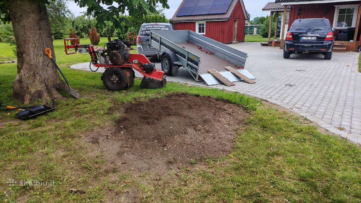 Kelmų frezavimas Šakų smulkintuvo nuoma - nuotraukos Nr. 2