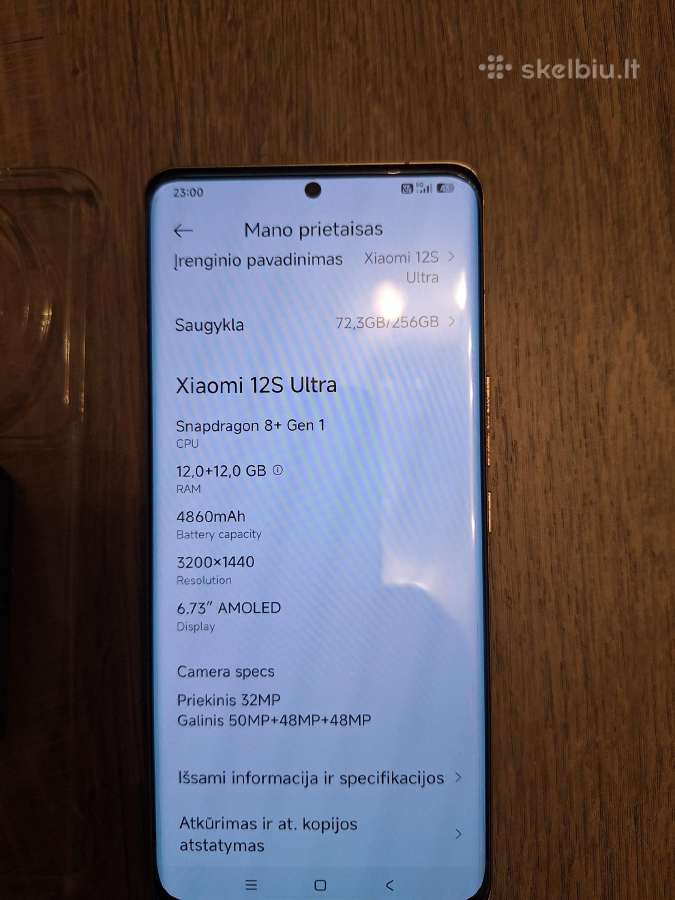 Parduodu Xiaomi 12s Ultra - nuotraukos Nr. 4