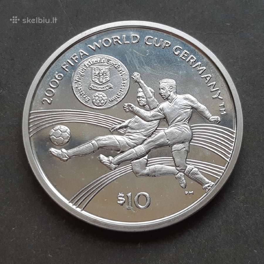 Britų Mergelės salos 10 dolerių sidabras 2004