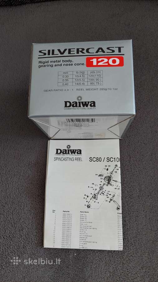 Ecusima 4000vi ir Daiwa Silvercast 120 - nuotraukos Nr. 3