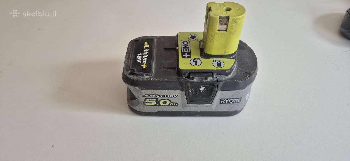 Ryobi 5ah akumuliatorius Nesikrauna