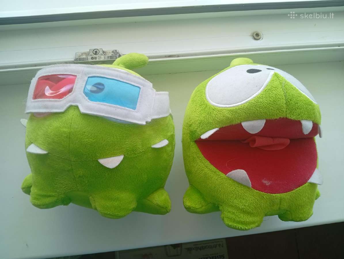 Om nom pliušiniai žaislai