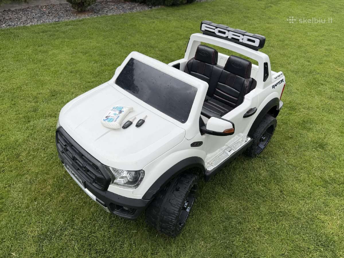 Kokybiškas vaikiškas elektromobilis Ford Raptor4x4