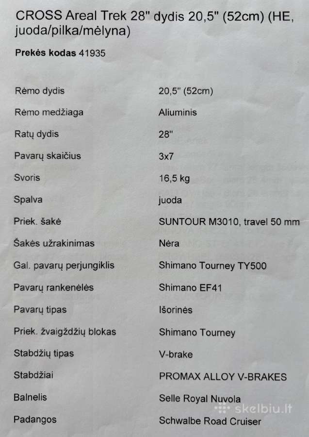 Cross Areal Trek 28 dviratis - nuotraukos Nr. 5