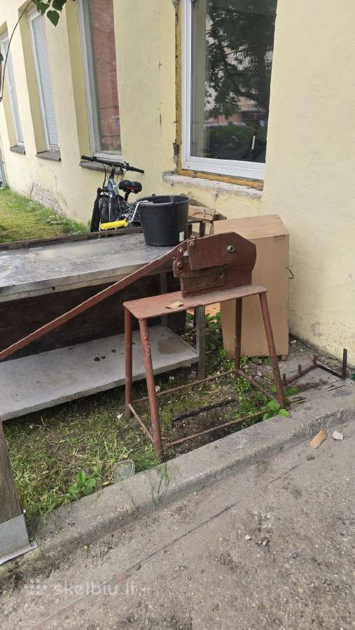 Metalo karpymo žirklės giljotina - nuotraukos Nr. 2