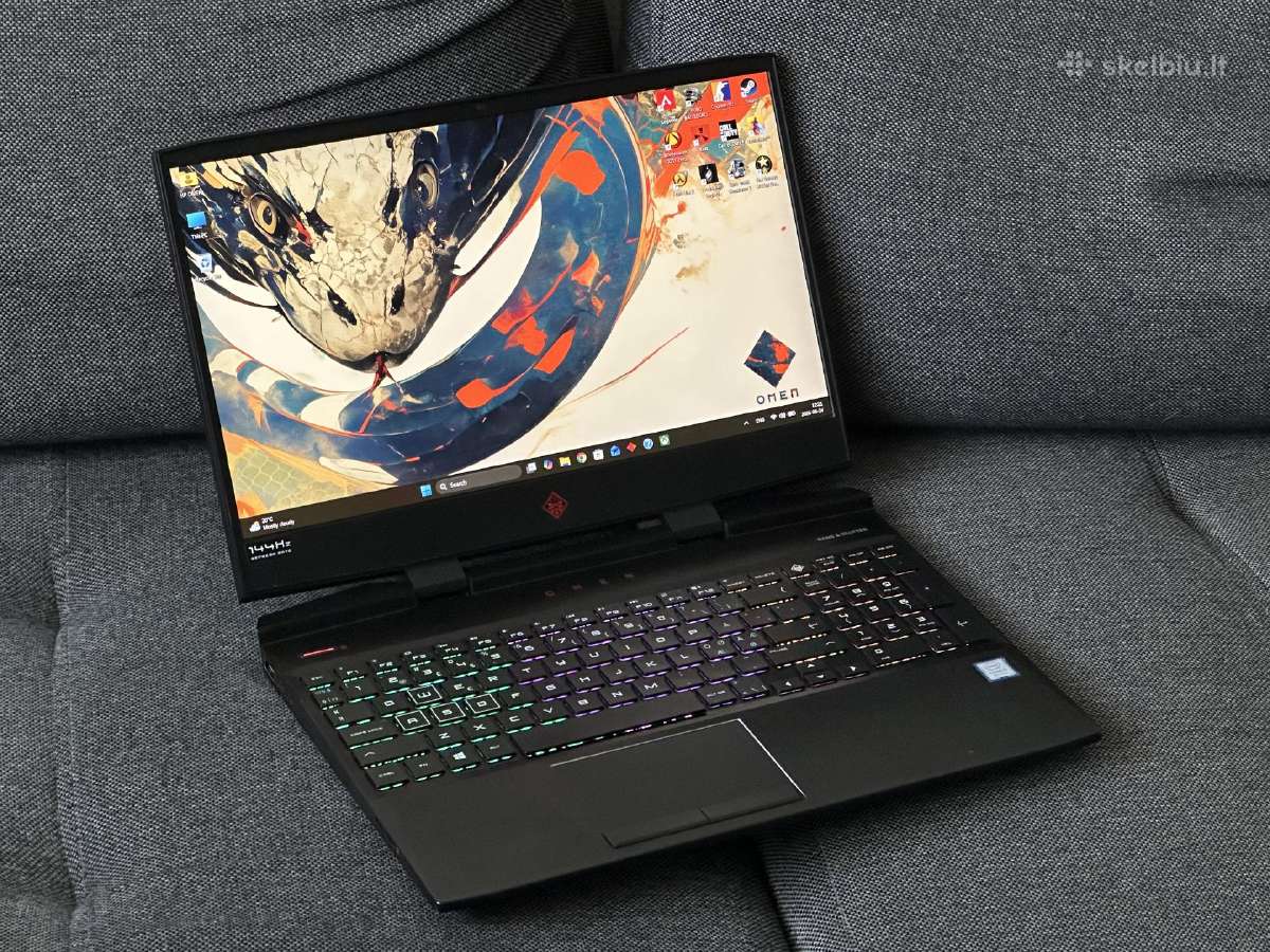 Parduodu Hp Omen su I7, Rtx 2060 6gb, 1tb, 144hz