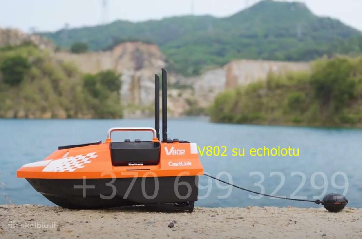 Flytec V802 Pro pašarų laivelis su GPS 160 taškų - nuotraukos Nr. 8