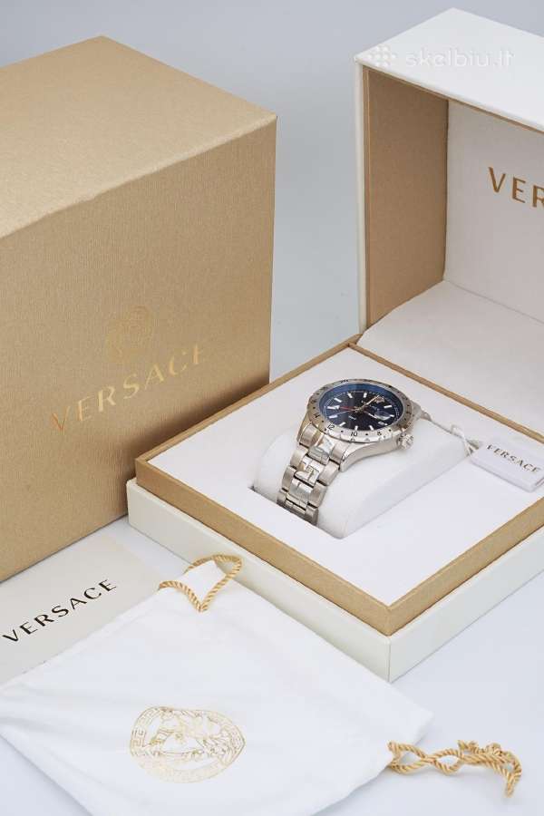 Naujas! Laikrodis Versace Gmt 42 mm - nuotraukos Nr. 2