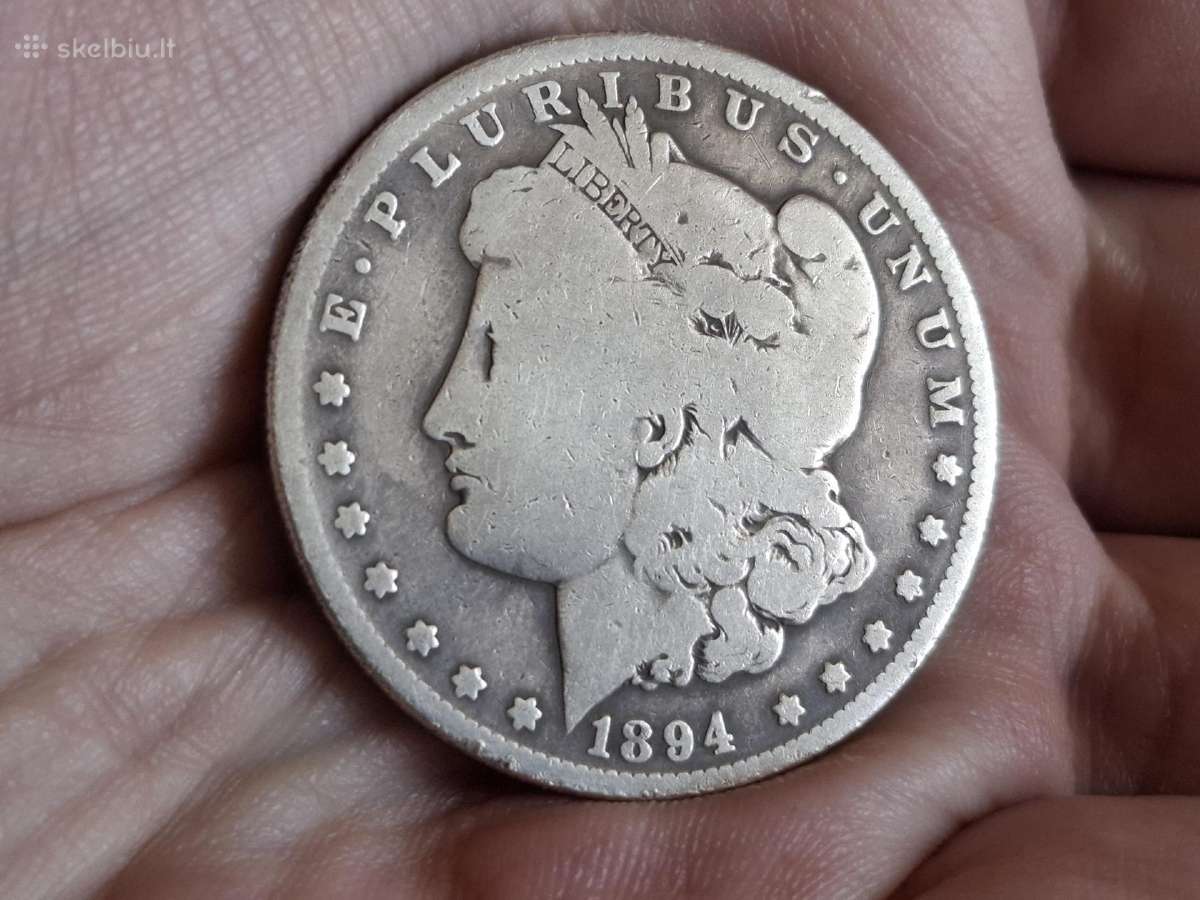 JAV 1 doleris 1894 O sidabras - nuotraukos Nr. 2