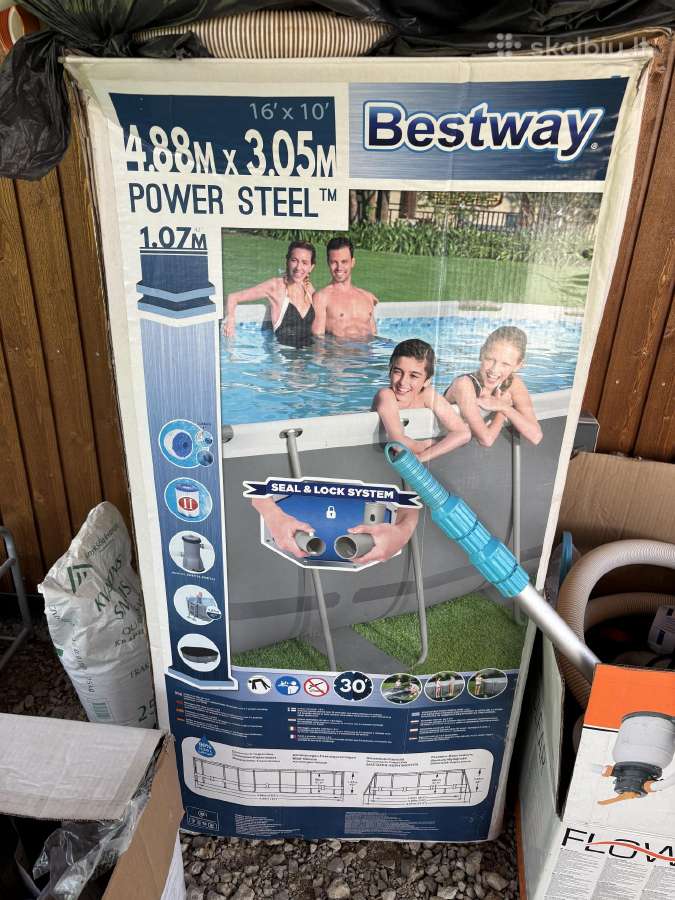 Karkasinis baseinas, Bestway 4.88mx3.05m 1.07m