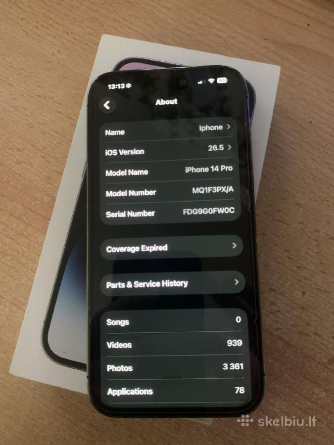 iPhone 14 Pro 256gb - nuotraukos Nr. 4