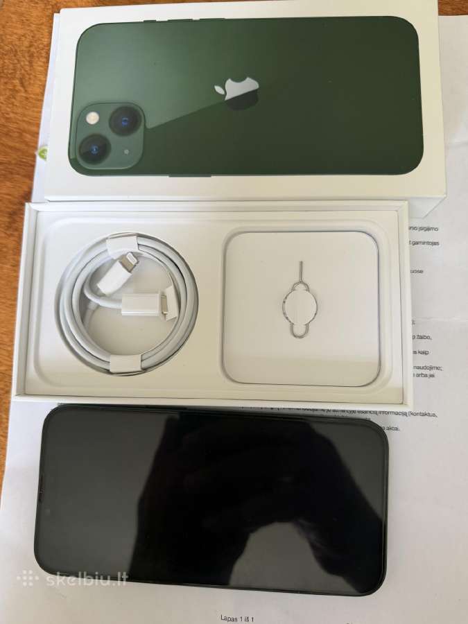 iPhone 13 su Telia garantija iki 2027.04